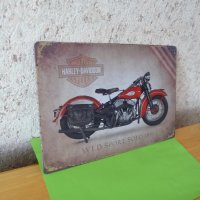 Метална табела Harley Davidson WLD Sport 1941 Харлей рокер, снимка 2 - Колекции - 36438072