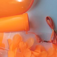 оранжев летен комплект, снимка 6 - Шапки, шалове и ръкавици - 37666707