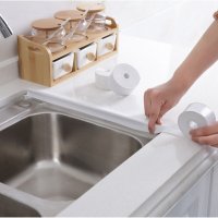 Самозалепваща силиконова уплътнителна лента за мивка, баня, вана 3.2М х 3.8СМ, снимка 7 - Други стоки за дома - 40094599