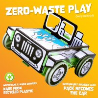 Детски комплект за изработка на кола от екологични материали, снимка 3 - Образователни игри - 43217764