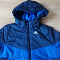 Яке Adidas в синьо, снимка 1 - Детски якета и елеци - 34613395