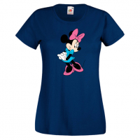 Дамска тениска Minnie Mouse 7 Подарък,Изненада,Рожден ден,, снимка 6 - Тениски - 36530791