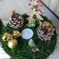 Коледни свещници , снимка 3 - Декорация за дома - 43231870