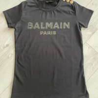 Дамска Черна тениска Balmain код IM35p, снимка 1 - Тениски - 43817041