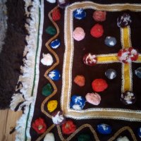 Стара каракачанска сватбена покривка, снимка 3 - Антикварни и старинни предмети - 27279408