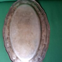 Посребрен поднос, снимка 4 - Антикварни и старинни предмети - 37957439