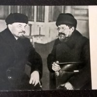 Картичка - Ленин и Калинин в Съюзническия Дом, снимка 1 - Други ценни предмети - 28615563