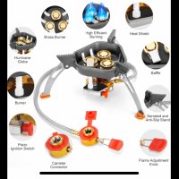 Туристически газов котлон мощен малък сгъваем и портативен  , снимка 7 - Газови котлони - 43331088