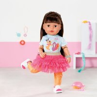 BABY Born - Кукла с кестенява коса и аксесоари Sister Style&Play, 43 см Zapf Creation 833025, снимка 8 - Кукли - 42975874