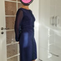 Тъмно синя официална рокля , снимка 3 - Рокли - 38806431