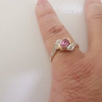 Златен пръстен 18 карата , снимка 3 - Пръстени - 43195946
