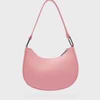 Малка дамска кожена чанта за рамо в розов цвят, снимка 2 - Чанти - 43733574