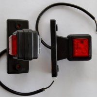 1 бр. ЛЕД LED рогчета квадрат късо червено-бяло 12-24V , Полша , снимка 3 - Аксесоари и консумативи - 35563717