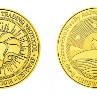 Uniswap coin ( UNI ) - Gold, снимка 1 - Нумизматика и бонистика - 38564950