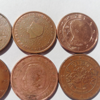лот от 9 монети от 5 евро-цента 1999-, снимка 9 - Нумизматика и бонистика - 42125310