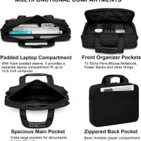 Чанта за лаптоп 15,6 инча, бизнес чанта за лаптоп, водоустойчива, снимка 2 - Чанти - 43426652