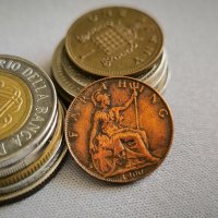 Монета - Великобритания - 1 фартинг | 1900г., снимка 1 - Нумизматика и бонистика - 43697392
