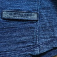 G-STAR VAN JONES INDIGO SHIRT Размер M - L мъжка еластична риза 12-60, снимка 4 - Ризи - 44036786