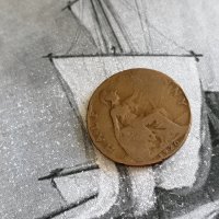 Монета - Великобритания - 1/2 (половин) пени | 1920г., снимка 1 - Нумизматика и бонистика - 33421224