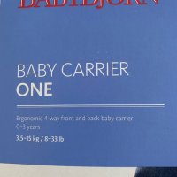 BabyBjörn Baby Carrier One ергономична раница - Classic Denim/Midnight Blue, снимка 11 - Кенгура и ранички - 43818212