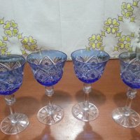 Кристални чаши немски кристал , снимка 2 - Антикварни и старинни предмети - 43555201