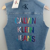 Дънков елек Calvin Klein Jeans, снимка 1 - Елеци - 38226209