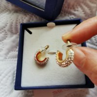 Сваровски ОРИГИНАЛНИ  със  сертификат Обеци  Swarovski, снимка 2 - Обеци - 37826503