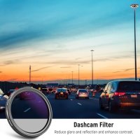 Нов NEEWER 37 mm CPL филтър за Dash Cam HD кръгъл , снимка 8 - Чанти, стативи, аксесоари - 43068086