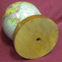 Винтич Мини Глобус с Дървена Поставка, снимка 10 - Антикварни и старинни предмети - 37030930