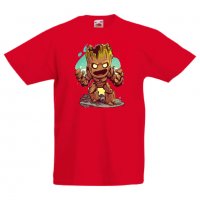 Детска тениска Marvel Groot 2 Игра,Изненада,Подарък,Геймър,, снимка 3 - Детски Блузи и туники - 36716809