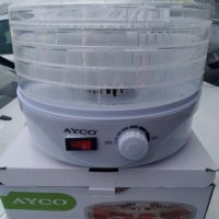 Уред за сушене, изсушаване на плодове и зеленчуци месо и подправки AYCO 250 W 4 рафта от 40 до 70 гр, снимка 1 - Други - 37635924