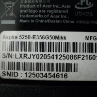 Acer Aspire – 5250, снимка 6 - Части за лаптопи - 27625315