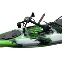 Риболовен Каяк С Педали – Scorpio Fish 12 – 3.66 Метра – Едноместен - Цвят Army Green / Sand, снимка 8 - Водни спортове - 40760840