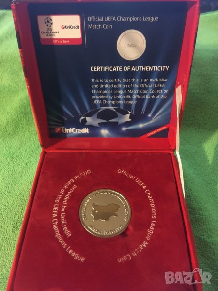 UEFA Монета - UniCredit Champions League Match Coin, снимка 1