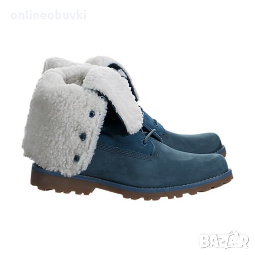 Ликвидация!!!Детски зимни боти Timberland Shearling Сини, снимка 1