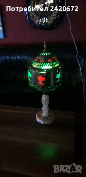 Ретро  месинг  лампа, снимка 1