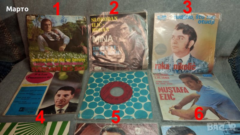 Малки сръбски плочи ретро – Сики, Бобан, Мина, Николич, Имамович и други, снимка 1