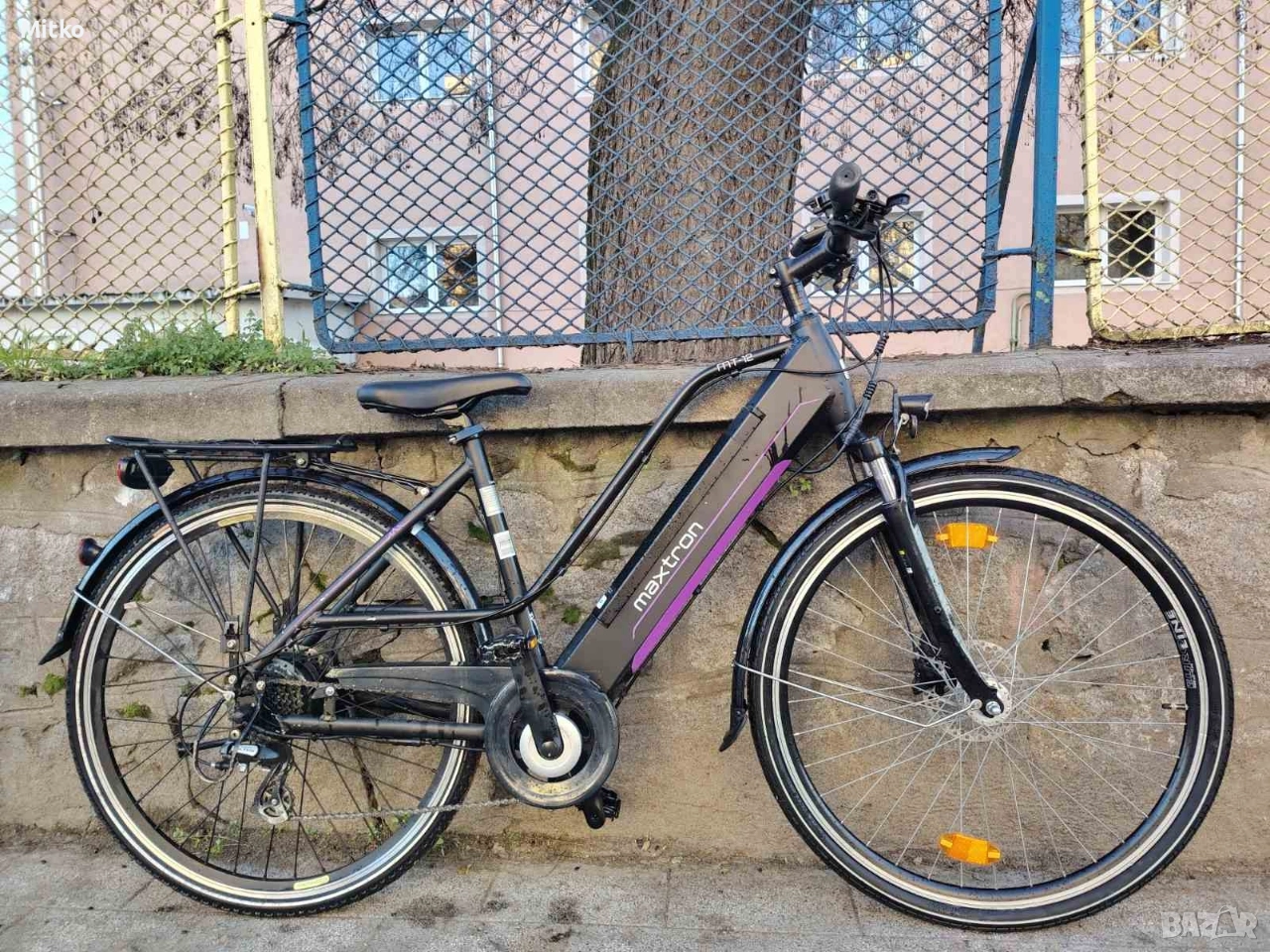 28 цола електрически алуминиев велосипед с 21 скорости усилени капли амортисьори предни като нов , снимка 1