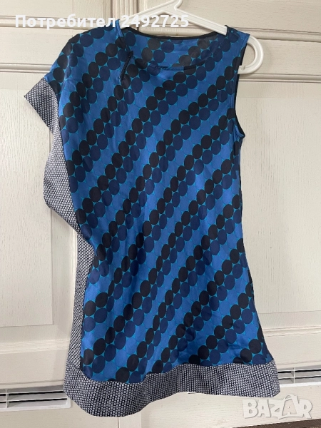  Туника синя лека ефирна, снимка 1