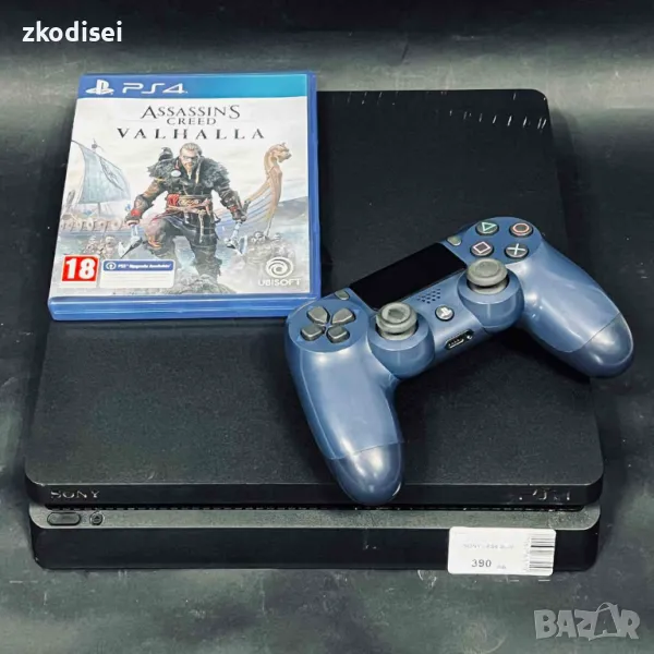 Конзола SONY - PS4 SLIM с 1бр. джойстик и 1бр. игра, снимка 1