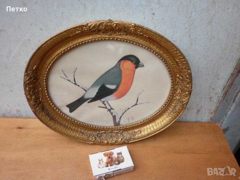 Стара  картина  36.5 / 30 см, снимка 1