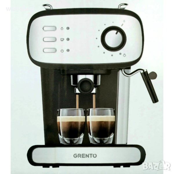 Еспресо Кафемашина Grento em-860 , 850W , 15 Бара , Гаранция 24 месеца, снимка 1