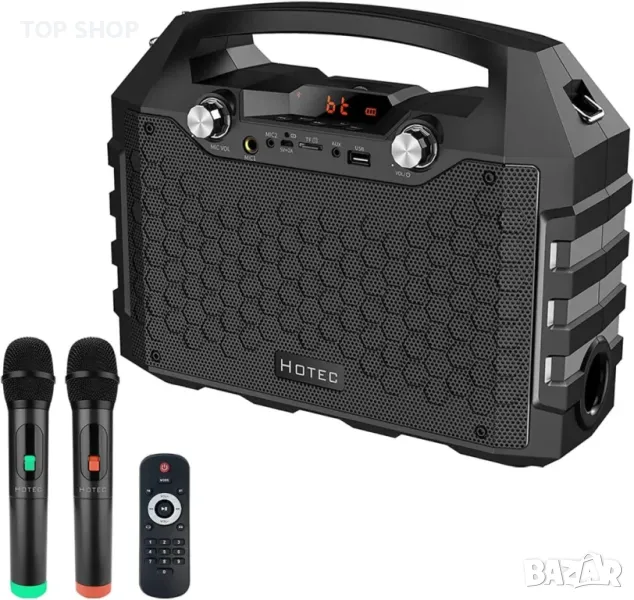 Висококачествена тонколона с микрофони от Hotec Wireless Bluetooth , снимка 1