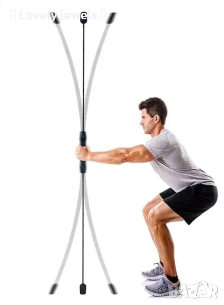 Еластичен лост flexi-bar вибриращ фитнес уред, снимка 1