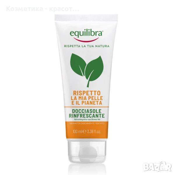 Освежаващ душ гел за след слънце с алое и мента, 100 мл, снимка 1