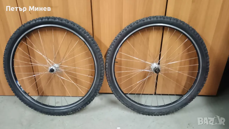 Алуминиеви капли 26" с гуми, Shimano STX Parallax главини, Rigida шини, снимка 1