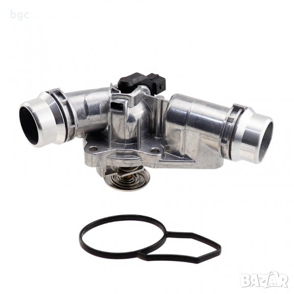 BMW M52 M54 ТЕРМОСТАТНО ТЯЛО ДВОЕН ВАНУС ТЕРМОСТАТ ФЛАНЕЦ КАПАК, снимка 1