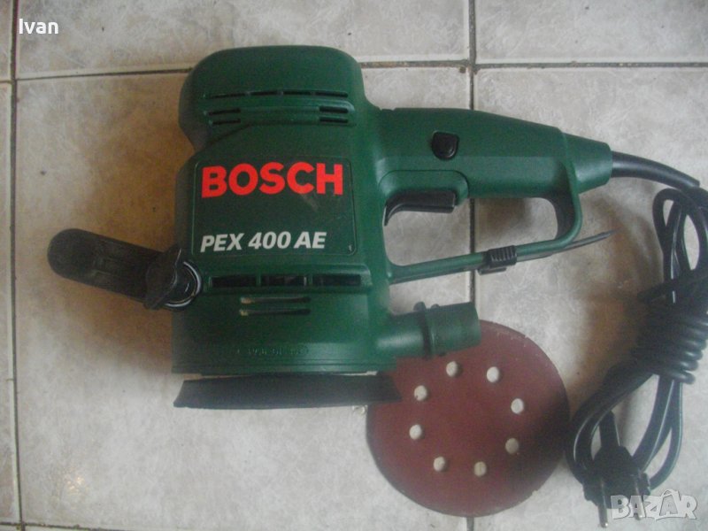 Made in Switzerland-BOSCH PEX400-Швейцарски Кръгъл Ексцентър Виброшлайф-Почти Нов-400 Вата/ф125мм, снимка 1
