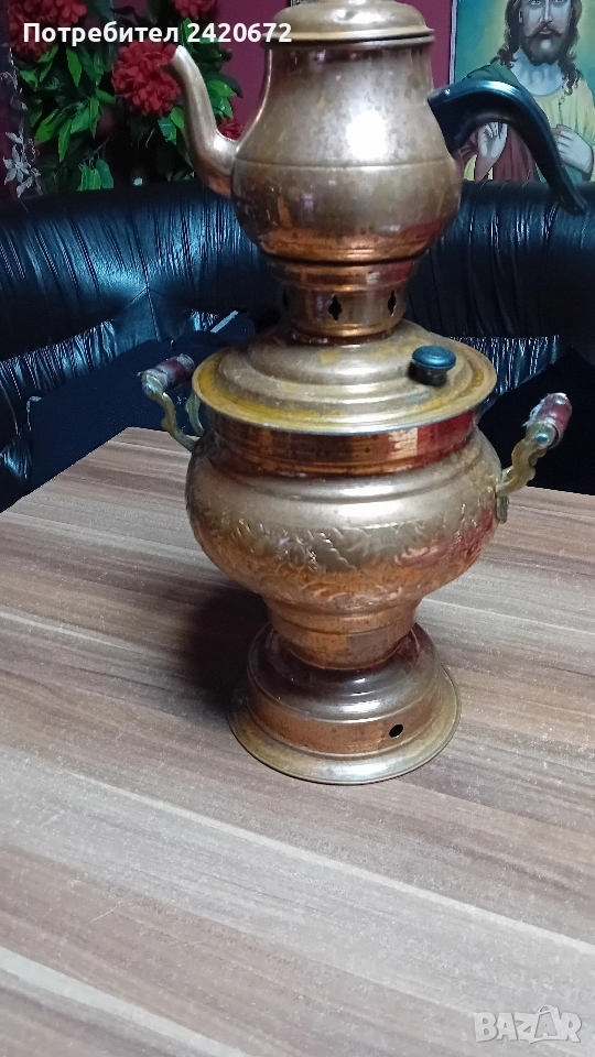 меден тулски самовар, снимка 1
