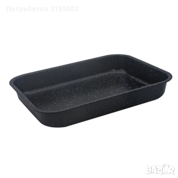 Тава Rosberg, Правоъгълна, Черен/въгл. стомана, мрам. покр., снимка 1